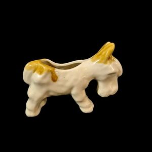 Vintage Ceramic Donkey Planter MCM 3.5"